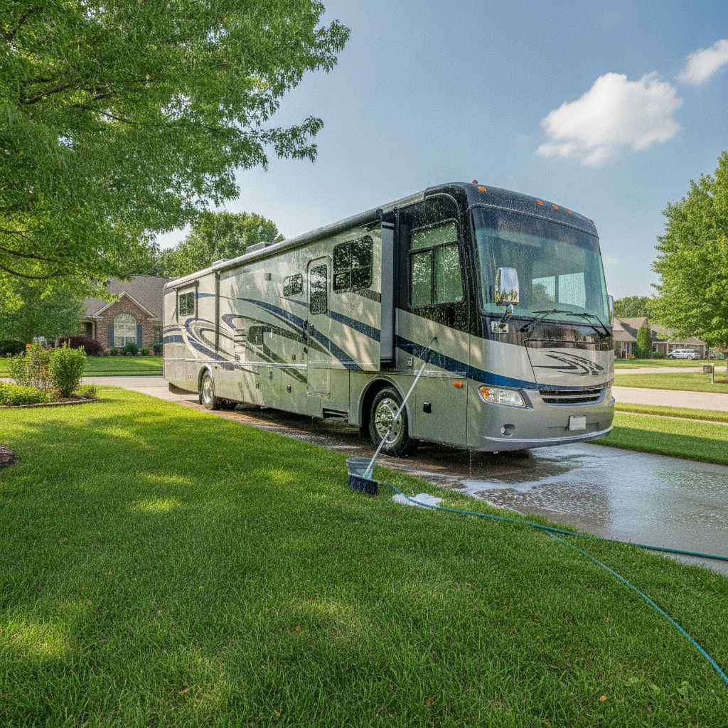 RV Cleaning - no people or no text