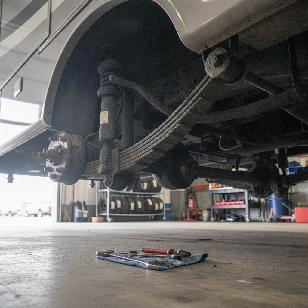 RV Suspension Repair - no people or no text
